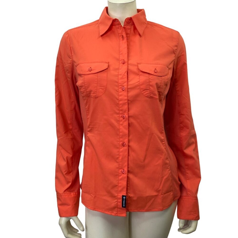 MERRELL LONG SLEEVE UPF30+ BUTTON SHIRT TOP MD‎